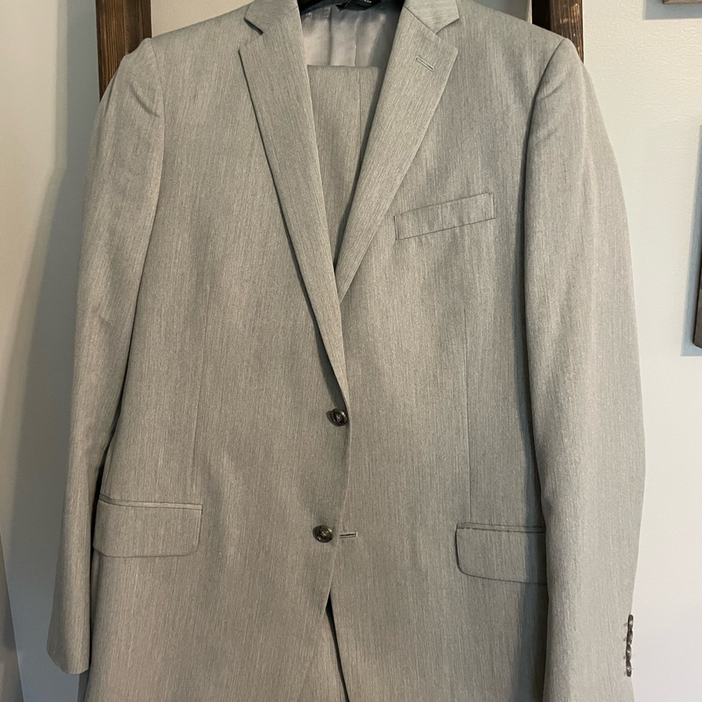 Marc Anthony gray slim fit suit